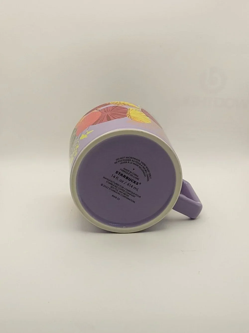 Spring 2023 Starbucks Jellyfish Parasols Purple Floral 14 oz